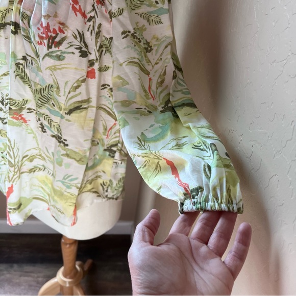 Lauren Conrad tropical peasant top - Picture 3 of 6